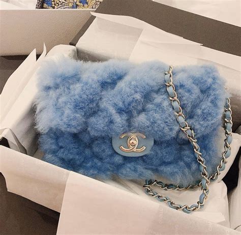 chanel bag fluffy